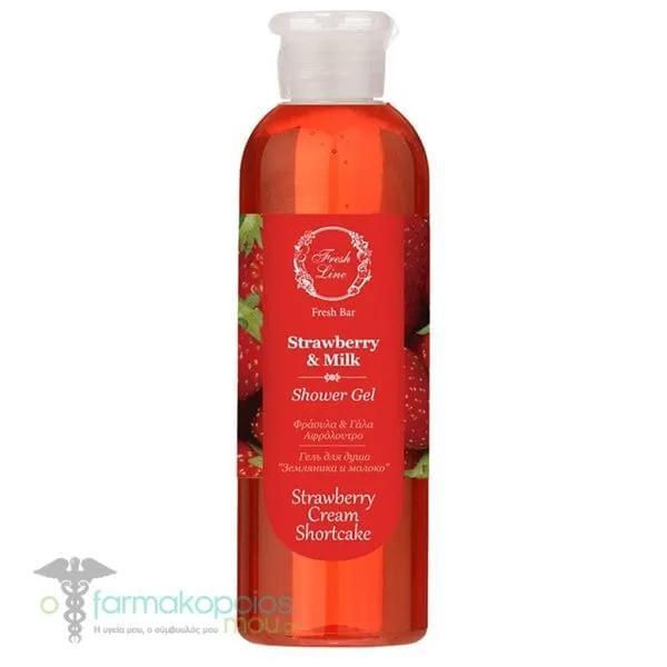 Fresh Line Strawberry & Milk Αφρόλουτρο, 200ml