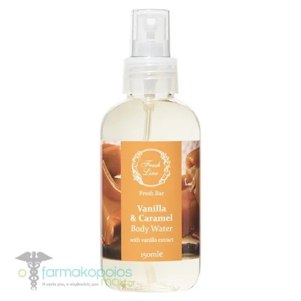 Fresh Line Vanilla & Caramel Αρωματικό Νερό Σώματος, 150ml