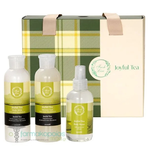 Fresh Line XMAS Promo '25 Joyful Tea Shower Gel, 200ml, Body Lotion, 200ml & Body Water, 150ml, 1set