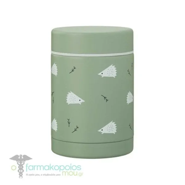 Fresk Stainless Steel Thermos Food Jar, 300ml - Hedgehog