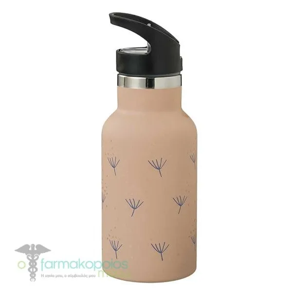 Fresk Nordic Flask Thermos Bottle with Straw & Cap, 350ml - Dandelion