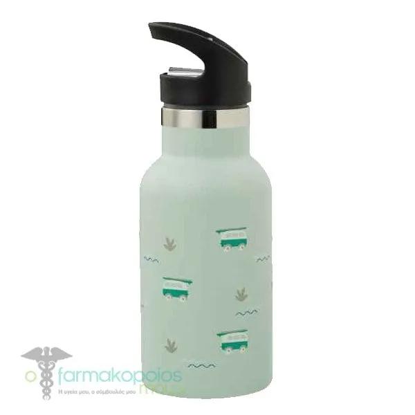 Fresk Nordic Flask Thermos Bottle with Straw & Cap, 350ml - Surf Boy