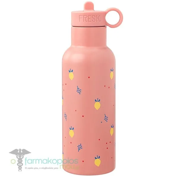 Fresk Nordic Flask Θερμός με Καλαμάκι από Ανοξείδωτο Ατσάλι, 500ml - Citrus Fruit