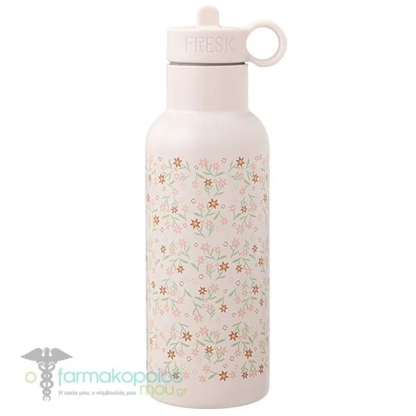 Fresk Nordic Flask Θερμός με Καλαμάκι από Ανοξείδωτο Ατσάλι, 500ml - Garden Flowers