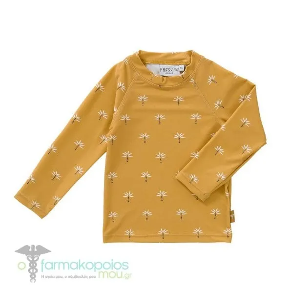 Fresk Palmtree Ochre Blouse with UV50 Protection, 1 pc - Palmtree Ochre