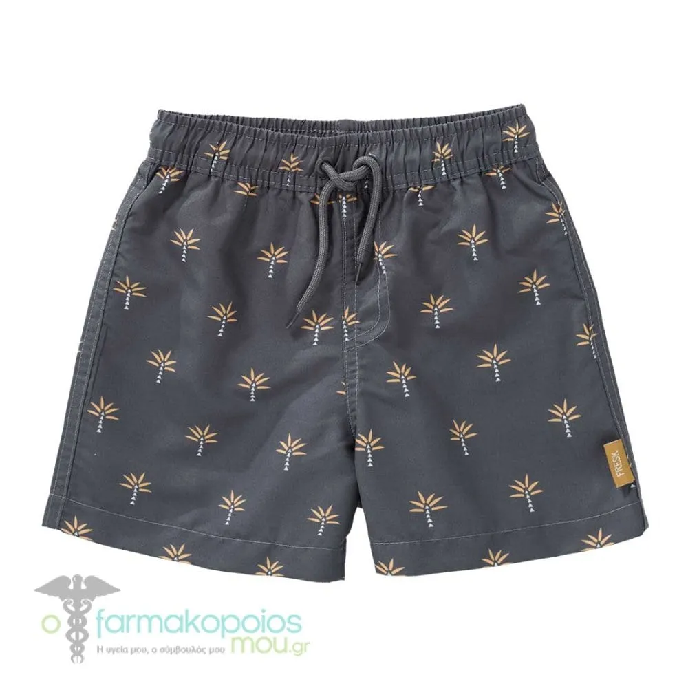 Fresk Palmtree Steel Gray Bermuda - Swimwear with UV50 Protection, 1pc - Palmtree Steel Gray