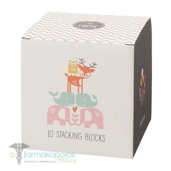 Fresk Stacking Blocks, 10pcs - Girl