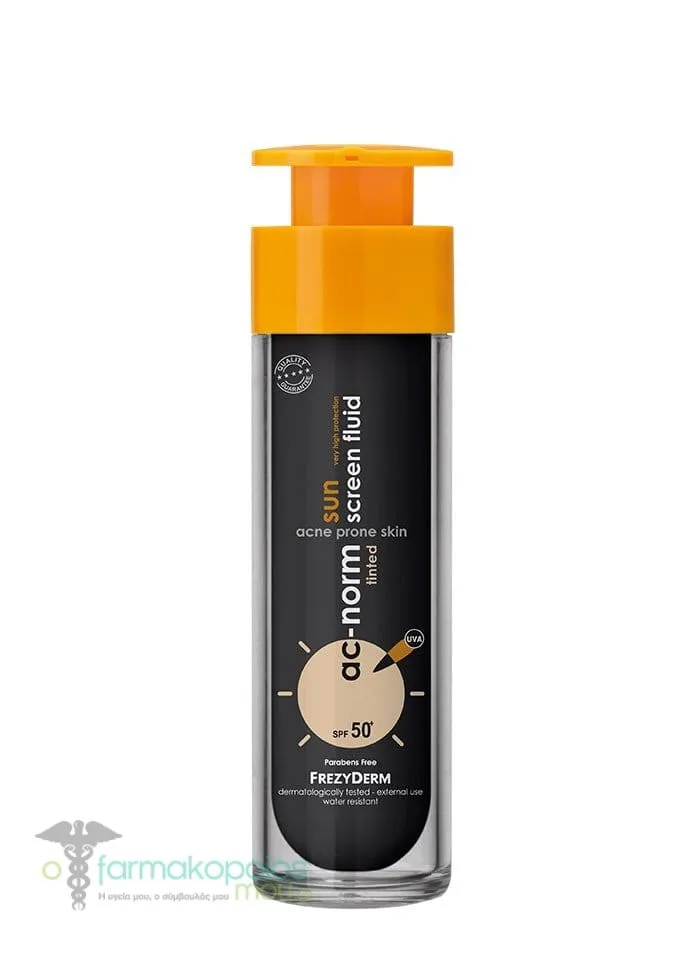 Frezyderm AC-Norm Sun Screen Fluid Tinted SPF50+, 50ml