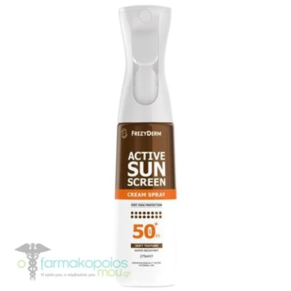 Frezyderm Active Aντηλιακό Γαλάκτωμα σε Spray SPF50+, 275ml