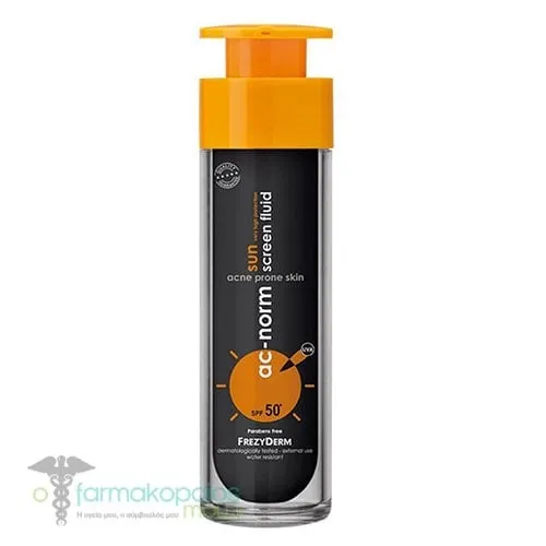 Frezyderm Active Ac-Norm Face Sun Screen Fluid SPF50+, 50ml