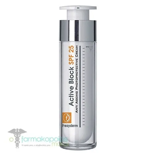 Frezyderm Active Block SPF25 Anti-Ageing Photoprotective Cream, 50ml