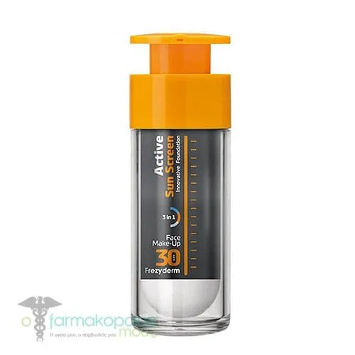 Frezyderm Active Sun Screen Make Up SPF30 Αντηλιακό Make Up Προσώπου, 30ml