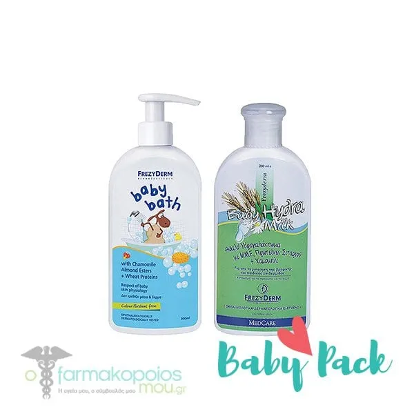 Frezyderm Baby Pack with Baby Bath, 300ml & Baby Hydra Milk, 200ml