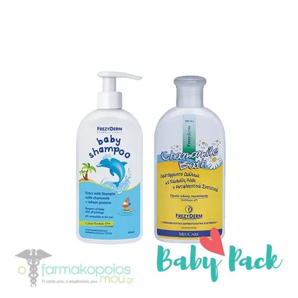Frezyderm Baby Pack with Baby Shampoo, 300ml & Baby Chamomile Bath, 200ml