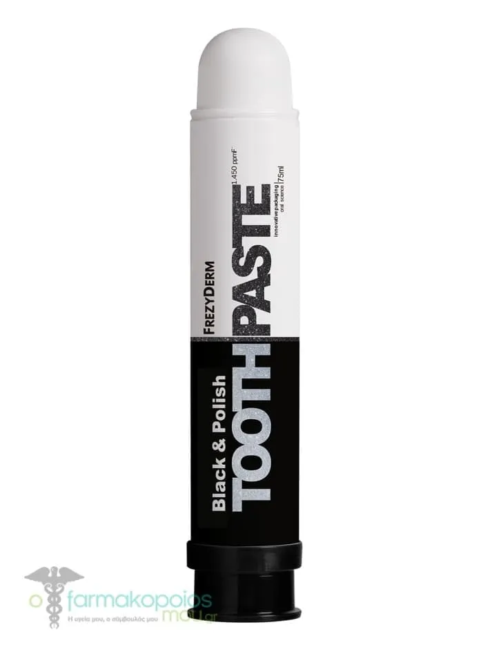 Frezyderm Black & Polish Toothpaste, 75ml