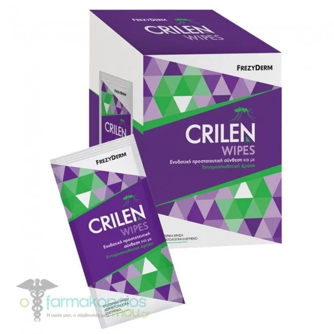 Frezyderm Crilen Moisturizing Insect Repellent Wipes, 20pcs