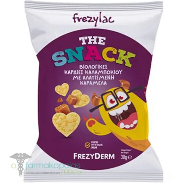 FrezyDerm Frezylac The Snack Organic Corn Salted Caramel, 30gr