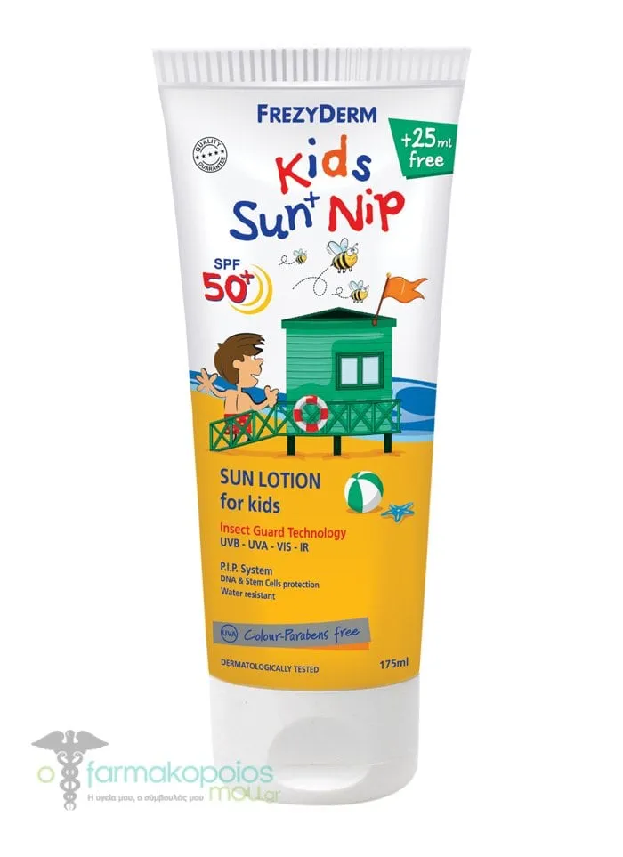 Frezyderm Kids Sun+Nip SPF50+ Face & Body, 175ml