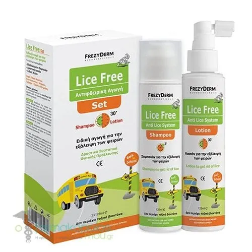 Frezyderm Lice Free Set Shampoo & Lotion, 2x125ml