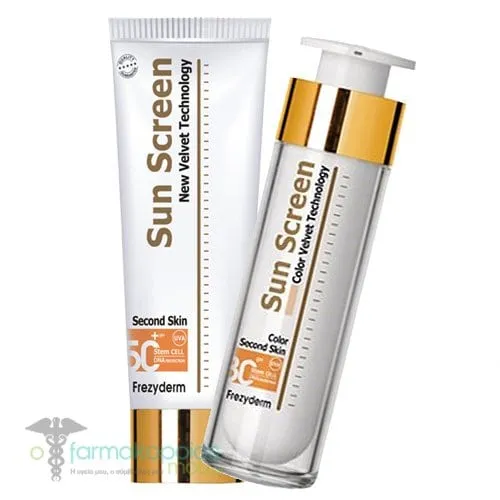 Frezyderm Pack with Sun Screen Color Velvet Face Cream SPF30, 50ml & Sun Screen Velvet Body Lotion SPF50+, 125ml