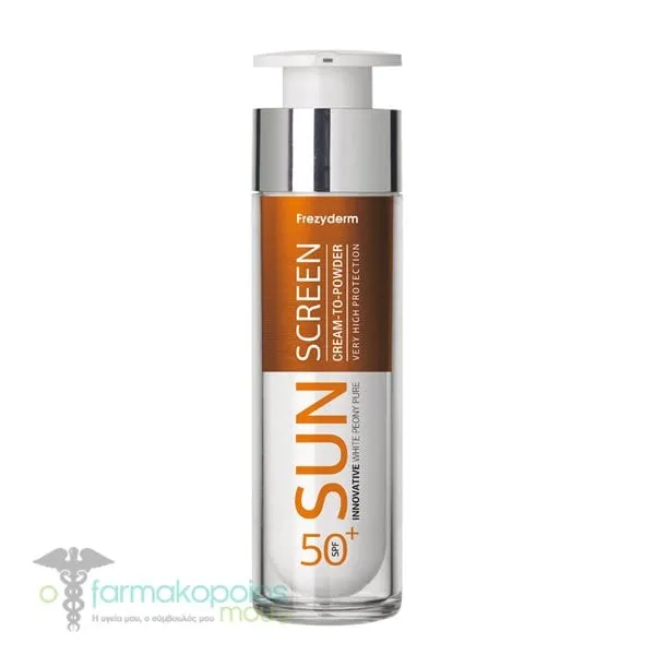 Frezyderm Sun Screen Cream-To-Powder for Face SPF50+, 50ml