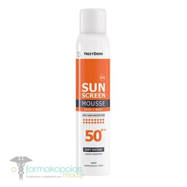 Frezyderm Sun Screen Mousse SPF50+, 200ml