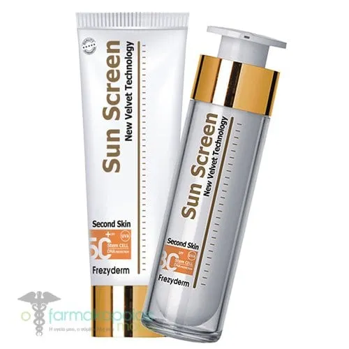 Frezyderm Pack with Sun Screen Velvet Face Cream SPF30, 50ml & Sun Screen Velvet Body Lotion SPF50+, 125ml