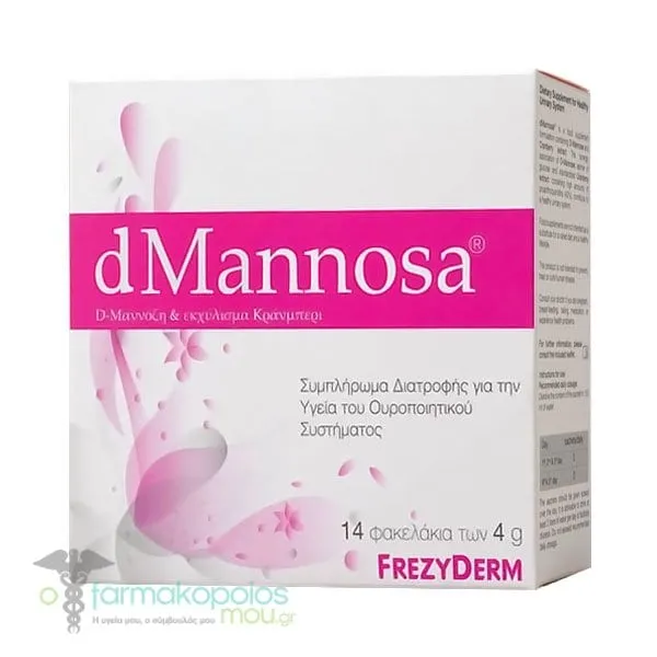 Frezyderm dMannosa & Cranberry Extract for Urinary System Health, 14x4gr