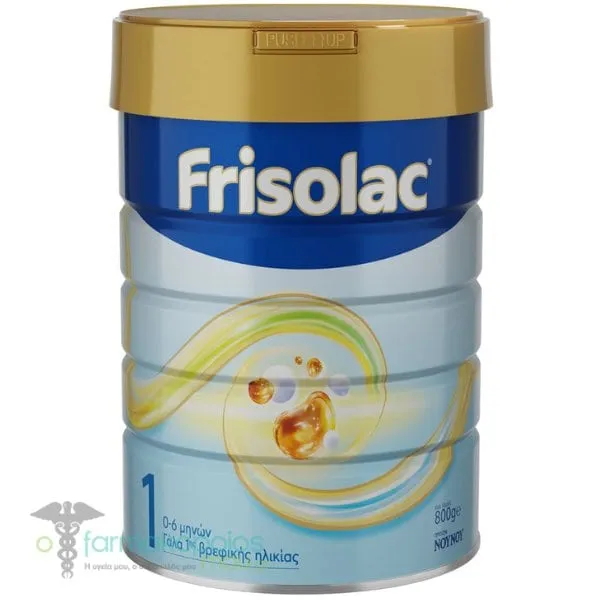 Frisolac 1 Γάλα σε Σκόνη 1ης Βρεφικής Ηλικίας 0-6m, 800g