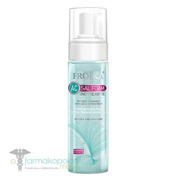 Froika AC Sal Purifying Active Foam for Oily/Blemish-Prone Skin, 200ml
