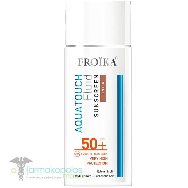 Froika Aquatouch Fluid Sunscreen Αντηλιακό Προσώπου με Χρώμα Tinted SPF50+, 50ml