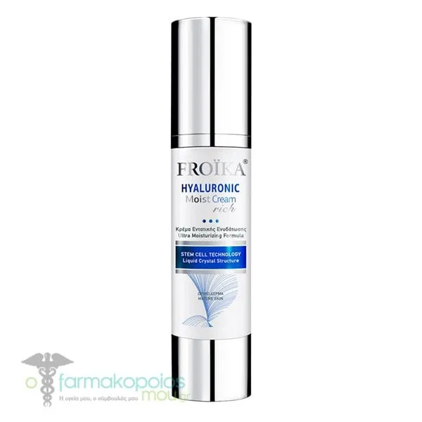 Froika Hyaluronic Moist Cream Rich for Dry, Mature Skin, 50ml