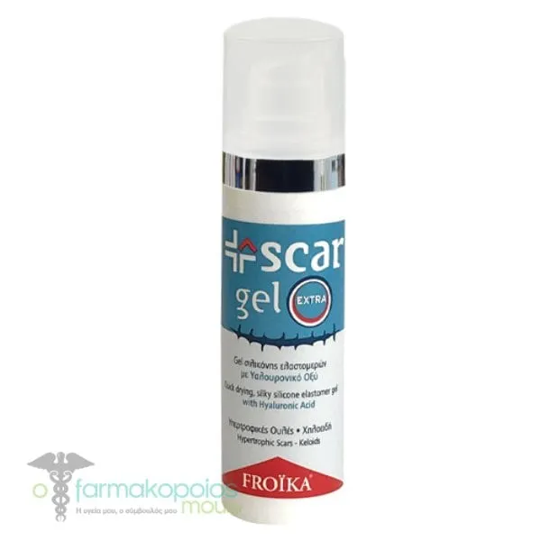 Froika Scar Gel Extra Τζελ Σιλικόνης με Υαλουρονικό Οξύ κατά των Ουλών, 15ml