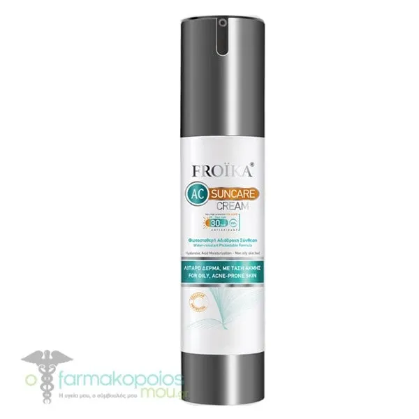 Froika AC Suncare Cream SPF30 for Oily, Acne-Prone Skin, 50ml