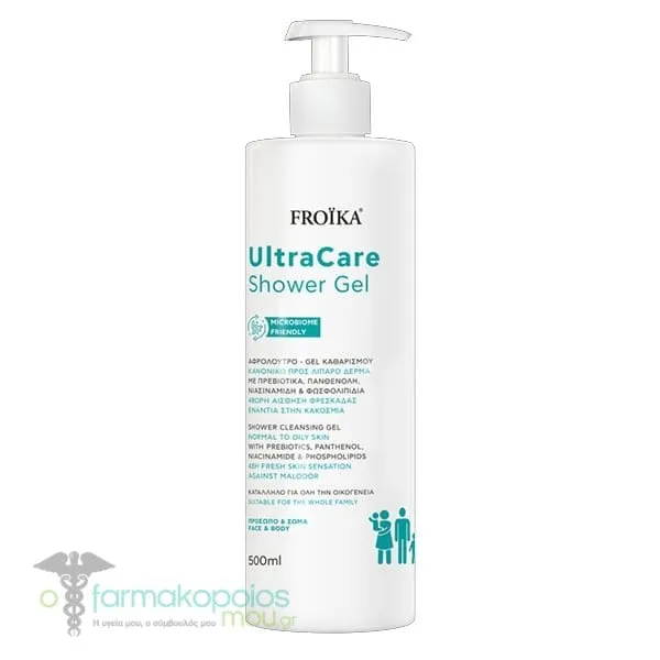 Froika UltraCare Shower Gel Face & Body for Normal to Oily Skin, 500ml
