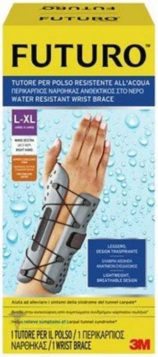 Futuro Water-Resistant Wrist Brace Left Hand, 1pc