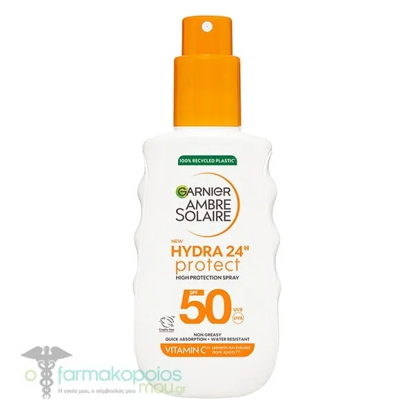 Garnier Ambre Solaire Hydra24h Spray Body Sunscreen SPF50, 150ml