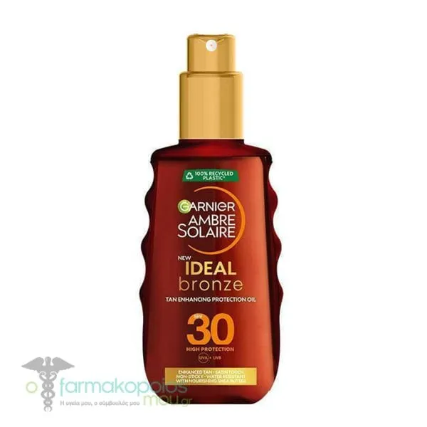 Garnier Ambre Solaire Ideal Bronze Tan Enhancing Protection Oil SPF30, 150ml