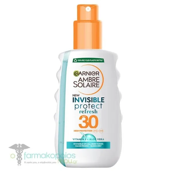 Garnier Ambre Solaire Invisible Protect Refresh Spray SPF30, 200ml