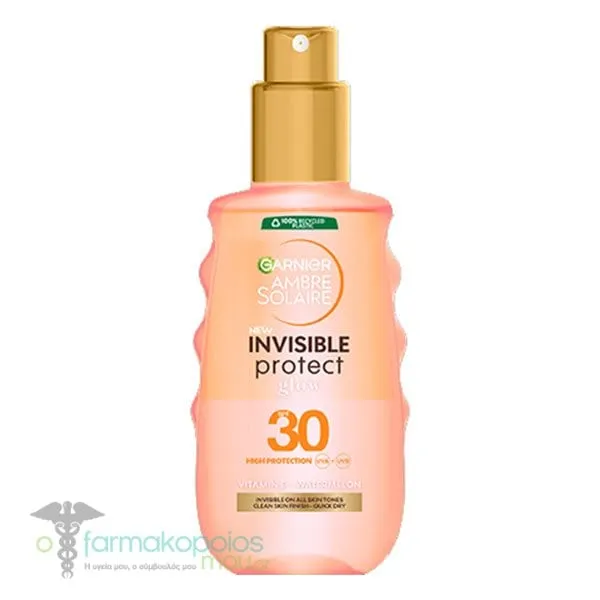 Garnier Ambre Solaire Invisible Protect Spray Glow SPF30, 150ml