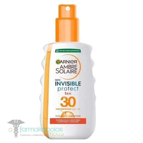 Garnier Ambre Solaire Invisible Protect Tan SPF30, 200ml