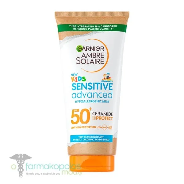 Garnier Ambre Solaire Kids Sensitive Advanced Hypoallergenic Milk SPF50+, 175ml