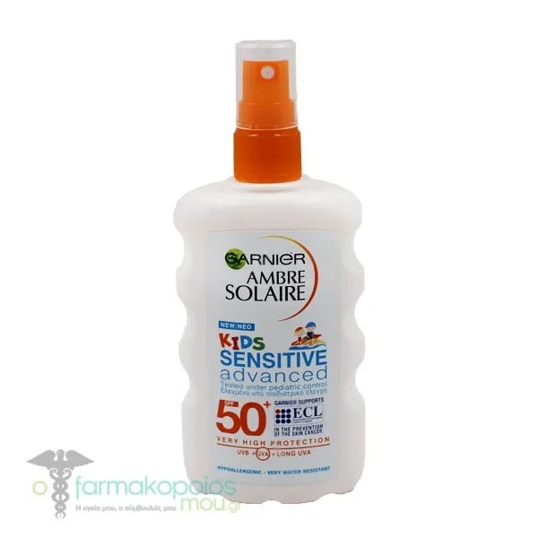 Garnier Ambre Solaire Kids Sensitive Advanced Spray SPF50+, 200ml