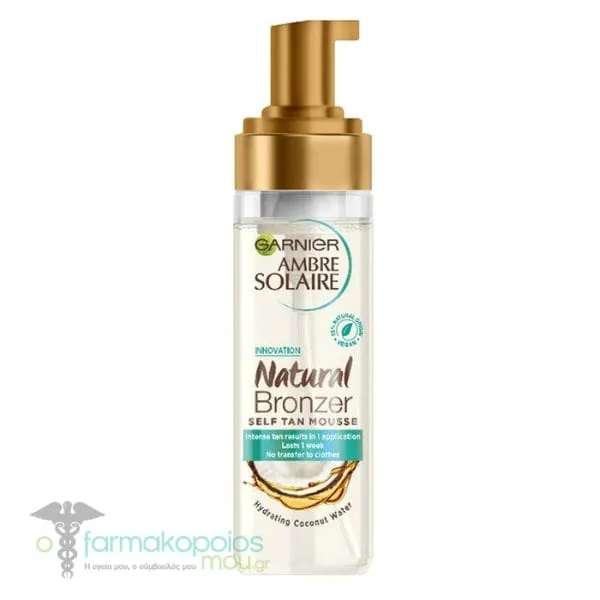 Garnier Ambre Solaire Natural Bronzer Self Tan Mousse, 200ml