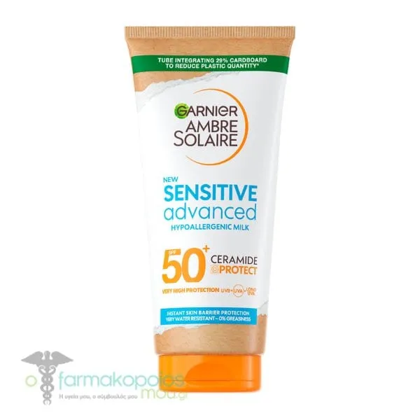 Garnier Ambre Solaire Sensitive Advanced Hypoallergenic Milk SPF50+, 175ml