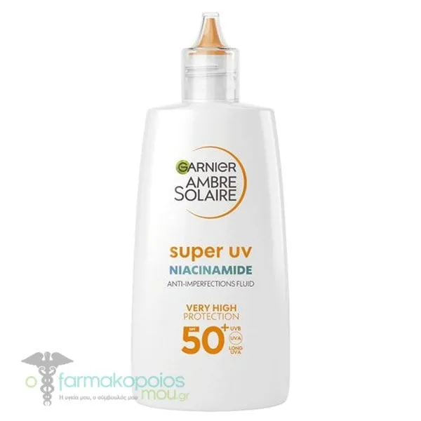 Garnier Ambre Solaire Super UV Niacinamide Anti-Imperfections Fluid SPF50+, 40ml