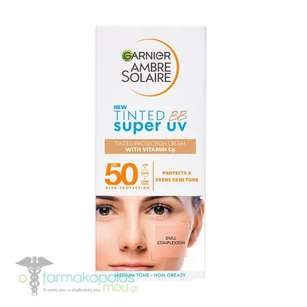 Garnier Ambre Solaire Tinted BB Super UV Cream SPF50 Medium, 50ml