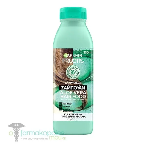 Garnier Fructis Aloe Vera Hair Food Shampoo for Normal to Dry Hair, 350ml