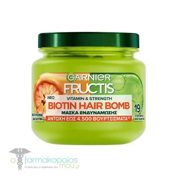 Garnier Fructis Vitamin & Strength Biotin Hair Bomb Mask, 320ml