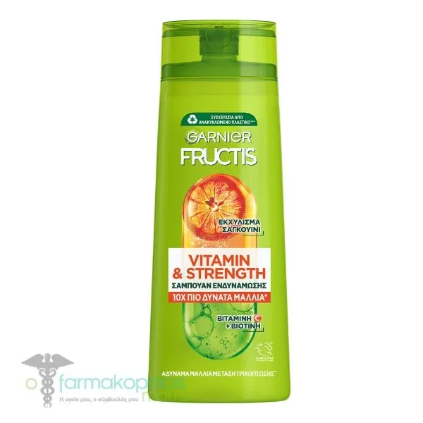 Garnier Fructis Vitamin & Strength Shampoo, 400ml